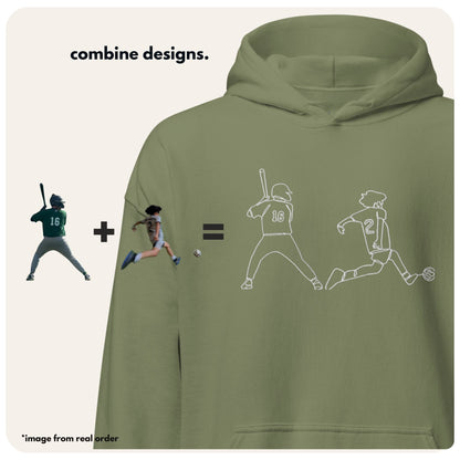 Custom Sports Hoodie + T-shirt - Sports on Lyne