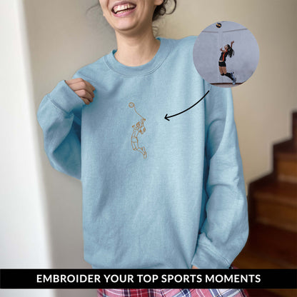 Custom Embroidered Sweatshirt - Sports on Lyne